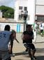 Basketballspieler in Aktion